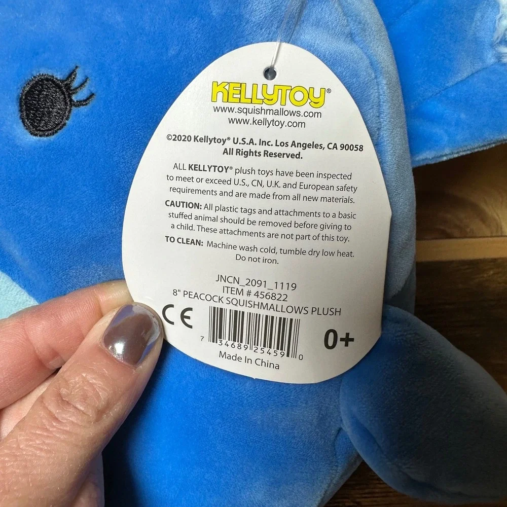 Squishmallows Patricia Blue Peacock 8 inch Plush Toy